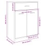 Armario de baño madera contrachapada roble Sonoma 60x33x80 cm de , Muebles de baño - Ref: Foro24-849645, Precio: 66,44 €, Des...