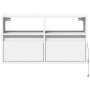 Mueble de TV de pared con luces LED blanco 80x31x45 cm de , Muebles TV - Ref: Foro24-852327, Precio: 50,74 €, Descuento: %