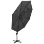 Sombrilla de 4 niveles con poste de aluminio antracita 3x3 m de vidaXL, Sombrillas - Ref: Foro24-313830, Precio: 193,94 €, De...