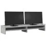 Soporte de monitor madera ingeniería gris hormigón 100x24x16 cm de , Bases y elevadores para ordenadores - Ref: Foro24-854727...