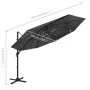 Sombrilla de 4 niveles con poste de aluminio antracita 3x3 m de vidaXL, Sombrillas - Ref: Foro24-313830, Precio: 193,94 €, De...
