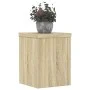 Soportes de plantas 2 uds madera roble Sonoma 15x15x20 cm de , Soportes para macetas - Ref: Foro24-852890, Precio: 23,04 €, D...