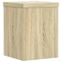 Soportes de plantas 2 uds madera roble Sonoma 15x15x20 cm de , Soportes para macetas - Ref: Foro24-852890, Precio: 23,04 €, D...