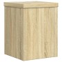 Soportes de plantas 2 uds madera roble Sonoma 15x15x20 cm de , Soportes para macetas - Ref: Foro24-852890, Precio: 23,56 €, D...