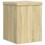 Soportes de plantas 2 uds madera roble Sonoma 15x15x20 cm de , Soportes para macetas - Ref: Foro24-852890, Precio: 23,04 €, D...