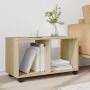 Rollschrank aus Sonoma-Eichen-Ingenieurholz mit Rädern, 72x33x42,5 cm. von , Seitentische - Ref: Foro24-853139, Preis: 37,32 ...