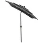 Sombrilla de 3 niveles con poste de aluminio antracita 2x2 m de vidaXL, Sombrillas - Ref: Foro24-313846, Precio: 63,14 €, Des...