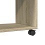 Armario con ruedas madera ingeniería roble Sonoma 72x33x42,5 cm de , Mesas auxiliares - Ref: Foro24-853139, Precio: 37,87 €, ...