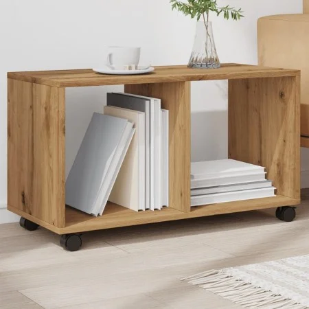 Armario con ruedas madera ingeniería artisian 72x33x42,5 cm de , Mesas auxiliares - Ref: Foro24-853145, Precio: 49,67 €, Desc...