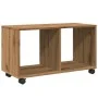 Armario con ruedas madera ingeniería artisian 72x33x42,5 cm de , Mesas auxiliares - Ref: Foro24-853145, Precio: 49,67 €, Desc...
