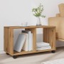 Armario con ruedas madera ingeniería artisian 72x33x42,5 cm de , Mesas auxiliares - Ref: Foro24-853145, Precio: 50,66 €, Desc...