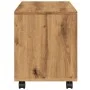 Armario con ruedas madera ingeniería artisian 72x33x42,5 cm de , Mesas auxiliares - Ref: Foro24-853145, Precio: 49,67 €, Desc...