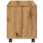 Armario con ruedas madera ingeniería artisian 72x33x42,5 cm de , Mesas auxiliares - Ref: Foro24-853145, Precio: 50,66 €, Desc...