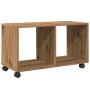Armario con ruedas madera ingeniería artisian 72x33x42,5 cm de , Mesas auxiliares - Ref: Foro24-853145, Precio: 49,67 €, Desc...