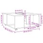 Mesa de centro madera de ingeniería marrón roble 80x80x40 cm de , Mesas de centro - Ref: Foro24-853179, Precio: 81,74 €, Desc...