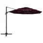 4-stöckiger Regenschirm mit burgunderroter Aluminiumstange 3x3 m von vidaXL, Sonnenschirme - Ref: Foro24-313832, Preis: 159,1...