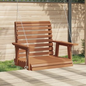 Silla columpio jardín con cadenas de metal madera abeto marrón de , Balancines de jardín - Ref: Foro24-4008979, Precio: 127,4...