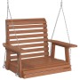 Silla columpio jardín con cadenas de metal madera abeto marrón de , Balancines de jardín - Ref: Foro24-4008979, Precio: 127,4...
