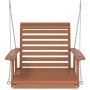 Silla columpio jardín con cadenas de metal madera abeto marrón de , Balancines de jardín - Ref: Foro24-4008979, Precio: 127,4...