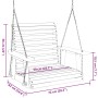 Silla columpio jardín con cadenas de metal madera abeto marrón de , Balancines de jardín - Ref: Foro24-4008979, Precio: 127,4...