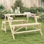 Mesa de picnic bancos 2 en 1 convertible madera maciza abeto de , Mesas de jardín - Ref: Foro24-4008991, Precio: 131,32 €, De...