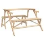 Mesa de picnic bancos 2 en 1 convertible madera maciza abeto de , Mesas de jardín - Ref: Foro24-4008991, Precio: 131,32 €, De...