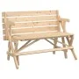 Mesa de picnic bancos 2 en 1 convertible madera maciza abeto de , Mesas de jardín - Ref: Foro24-4008991, Precio: 131,32 €, De...