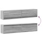 Mueble de TV de pared con LED gris Sonoma 180x31x38 cm de , Muebles TV - Ref: Foro24-3307952, Precio: 153,55 €, Descuento: %