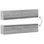 Mueble de TV de pared con LED gris Sonoma 180x31x38 cm de , Muebles TV - Ref: Foro24-3307952, Precio: 151,01 €, Descuento: %