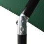 Sombrilla con LED y poste de acero verde 2x3 m de vidaXL, Sombrillas - Ref: Foro24-313786, Precio: 55,01 €, Descuento: %
