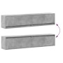 Mueble de TV de pared con LED gris hormigón 180x31x38 cm de , Muebles TV - Ref: Foro24-3307950, Precio: 160,10 €, Descuento: %