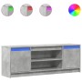 Mueble de TV LED madera ingeniería gris hormigón 139,5x34x50 cm de , Muebles TV - Ref: Foro24-852197, Precio: 99,40 €, Descue...