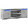 Mueble de TV LED madera ingeniería gris hormigón 139,5x34x50 cm de , Muebles TV - Ref: Foro24-852197, Precio: 99,40 €, Descue...