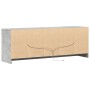 Mueble de TV LED madera ingeniería gris hormigón 139,5x34x50 cm de , Muebles TV - Ref: Foro24-852197, Precio: 99,40 €, Descue...