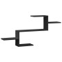 Estante de pared madera de ingeniería negro 104x15x49 cm de , Estantes y estanterías - Ref: Foro24-853201, Precio: 26,61 €, D...