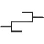 Estante de pared madera de ingeniería negro 104x15x49 cm de , Estantes y estanterías - Ref: Foro24-853201, Precio: 26,61 €, D...