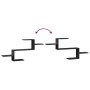 Estante de pared madera de ingeniería negro 104x15x49 cm de , Estantes y estanterías - Ref: Foro24-853201, Precio: 26,61 €, D...