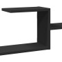 Estante de pared madera de ingeniería negro 104x15x49 cm de , Estantes y estanterías - Ref: Foro24-853201, Precio: 26,61 €, D...