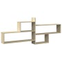 Estantería pared madera ingeniería roble Sonoma 167,5x18x68 cm de , Estantes y estanterías - Ref: Foro24-853319, Precio: 46,2...