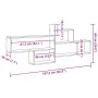 Estantería pared madera ingeniería roble Sonoma 167,5x18x68 cm de , Estantes y estanterías - Ref: Foro24-853319, Precio: 45,5...