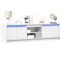Mueble de TV con LED madera de ingeniería blanco 180x34x50 cm de , Muebles TV - Ref: Foro24-3307912, Precio: 142,62 €, Descue...
