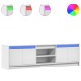 Mueble de TV con LED madera de ingeniería blanco 180x34x50 cm de , Muebles TV - Ref: Foro24-3307912, Precio: 142,62 €, Descue...