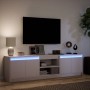 Mueble de TV con LED madera de ingeniería blanco 180x34x50 cm de , Muebles TV - Ref: Foro24-3307912, Precio: 142,62 €, Descue...
