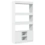 Aparador alto madera de ingeniería blanco 92x33x180 cm de , Librerías y estanterías - Ref: Foro24-3309618, Precio: 107,92 €, ...
