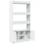 Aparador alto madera de ingeniería blanco 92x33x180 cm de , Librerías y estanterías - Ref: Foro24-3309618, Precio: 107,92 €, ...