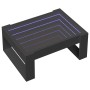 Mesa de centro con Infinity LED negro 70x53x30 cm de , Mesas de centro - Ref: Foro24-847631, Precio: 85,08 €, Descuento: %
