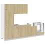 Set de muebles de cocina 7 pzas madera ingeniería roble Sonoma de , Armarios de cocina - Ref: Foro24-3307654, Precio: 497,13 ...
