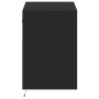 Mueble de TV de pared con luces LED negro 80x31x45 cm de , Muebles TV - Ref: Foro24-852328, Precio: 63,31 €, Descuento: %