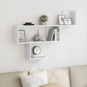 Estante de pared madera de ingeniería blanco 100x15x70 cm de , Estantes y estanterías - Ref: Foro24-853191, Precio: 33,23 €, ...
