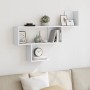Estante de pared madera de ingeniería blanco 100x15x70 cm de , Estantes y estanterías - Ref: Foro24-853191, Precio: 34,07 €, ...